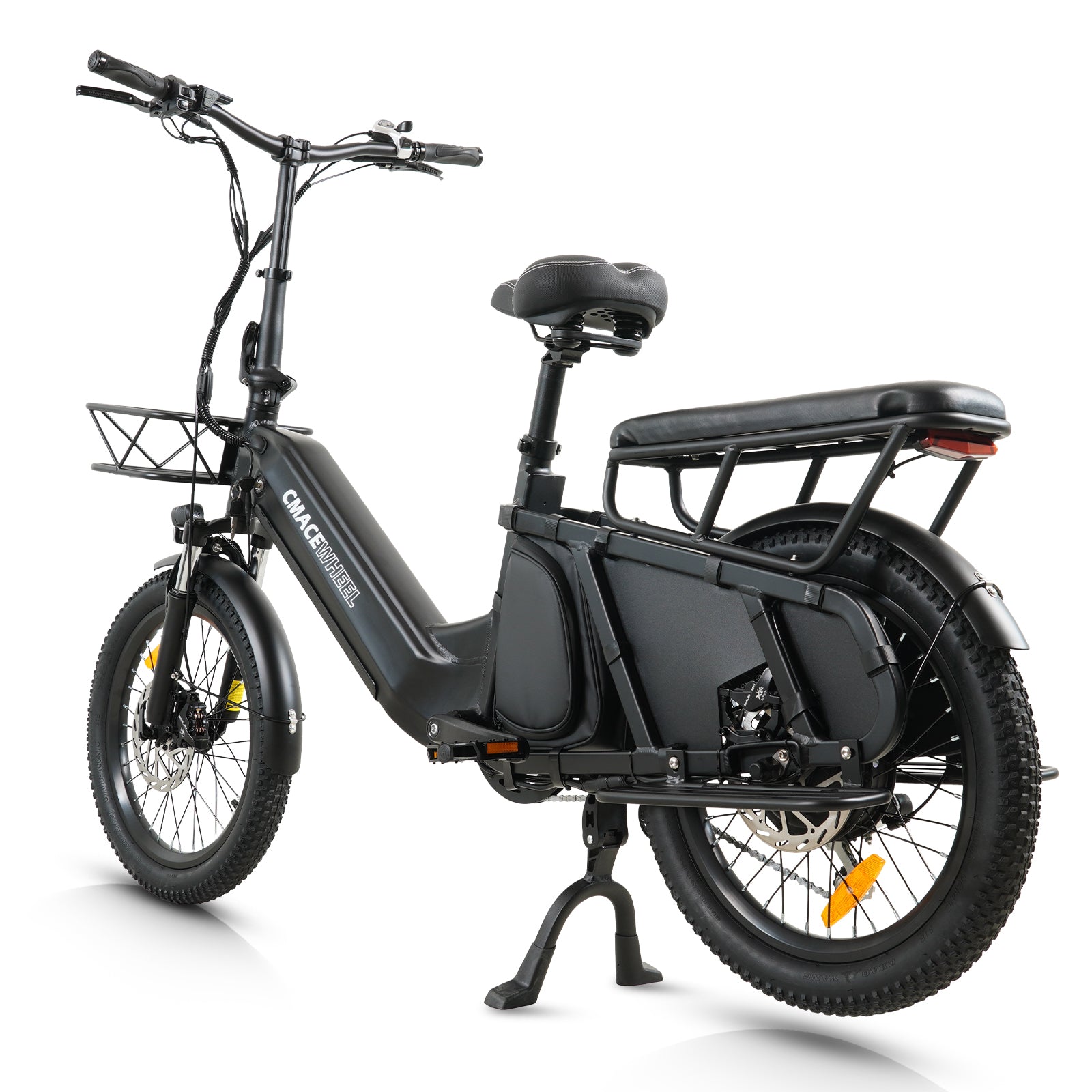 CMACEWHEEL HQ20 500W 20" Vélo Cargo Électrique 960Wh Longtail E-Bike avec Capteur de Couple