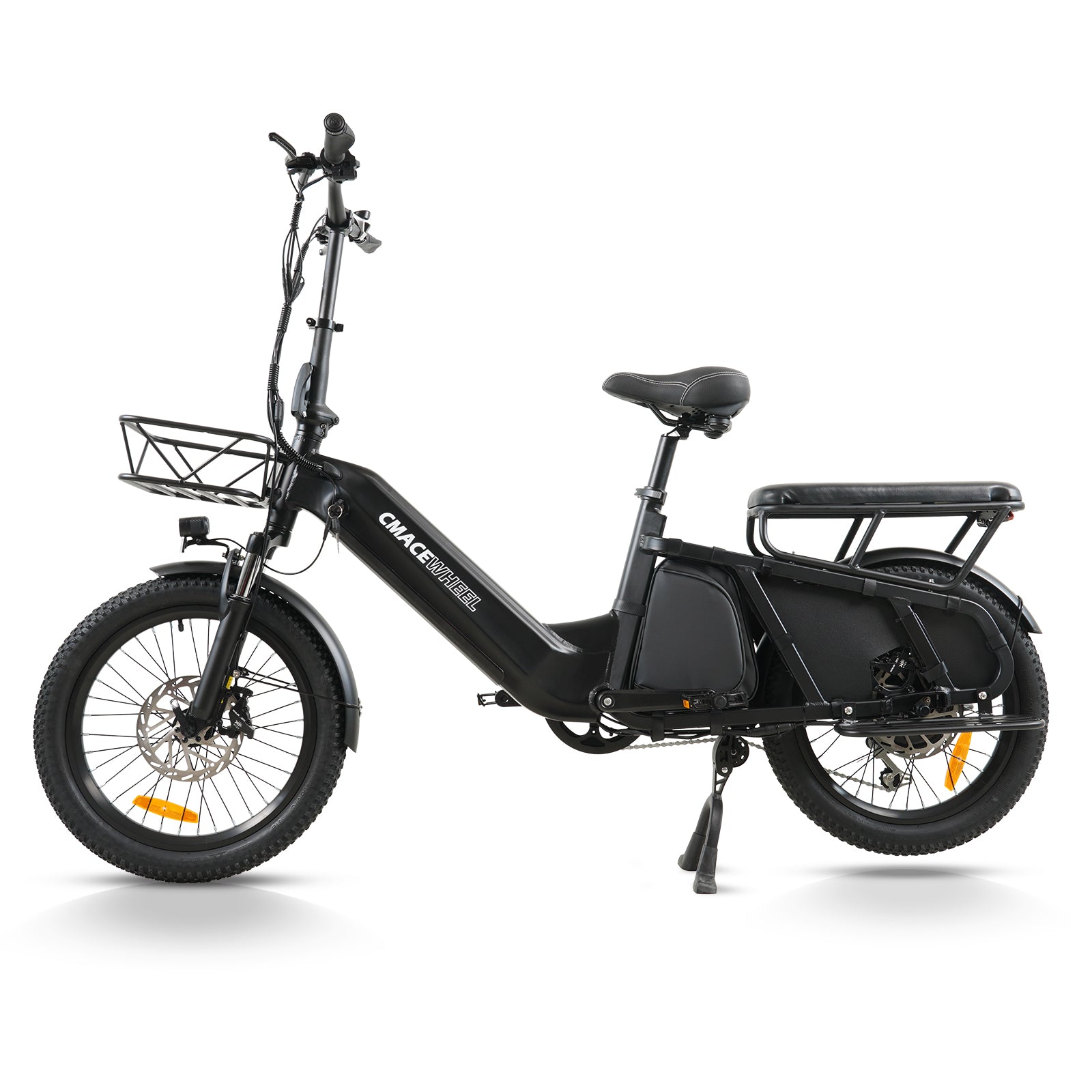 CMACEWHEEL HQ20 500W 20" Vélo Cargo Électrique 960Wh Longtail E-Bike avec Capteur de Couple