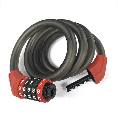 Vakole Cadenas de Vélo en Acier à Code à Cinq Chiffres Antivol Câble de 120 cm à Mot de Passe