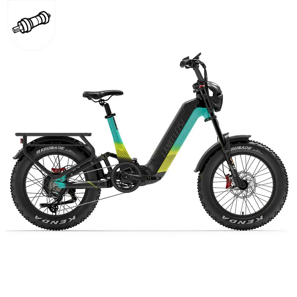 Lankeleisi RX800 Plus Version 2025 1000W Fat Bike Électrique Tout Suspendu 20