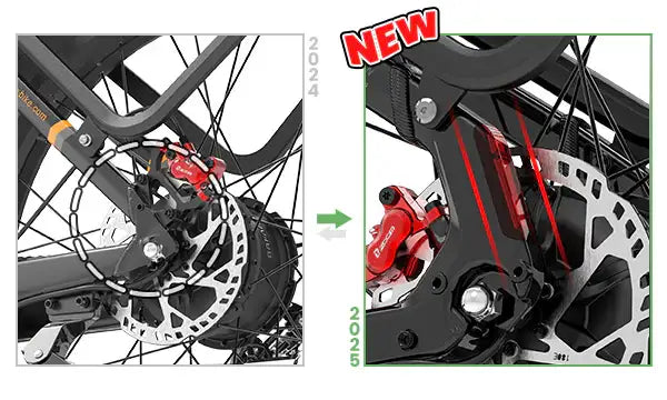 Lankeleisi MG600 Plus Version 2025 Vélo Tout Terrain SUV 26" Fat Bike 960Wh avec Capteur Commutable Batterie 48V 20Ah
