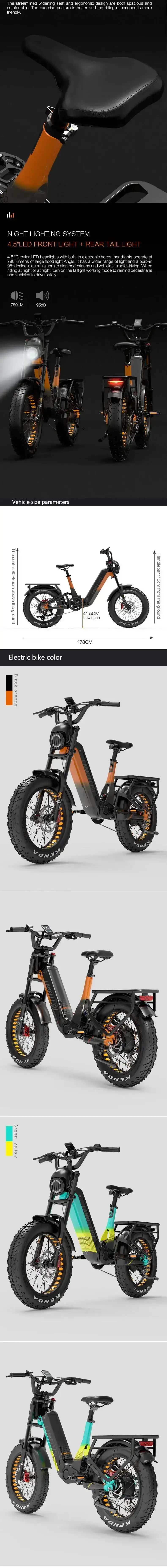 Pack de 2 Vélos Électriques Lankeleisi RX800 Plus - Buybestgear