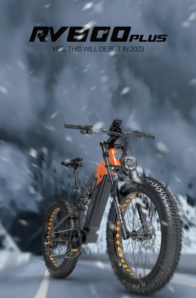 Lankeleisi RV800 Plus 750W Bafang Motor 26" Fat Bike 960Wh Full Suspension E-Mountain Bike E-MTB 48V 20Ah Battery - Buybestgear