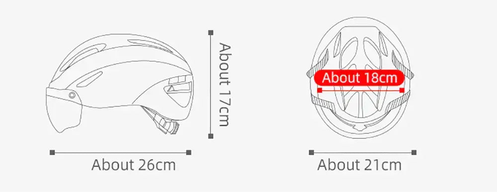 Vakole Integrally Molded Bicycle Helmet with Magnetic Goggles - Buybestgear